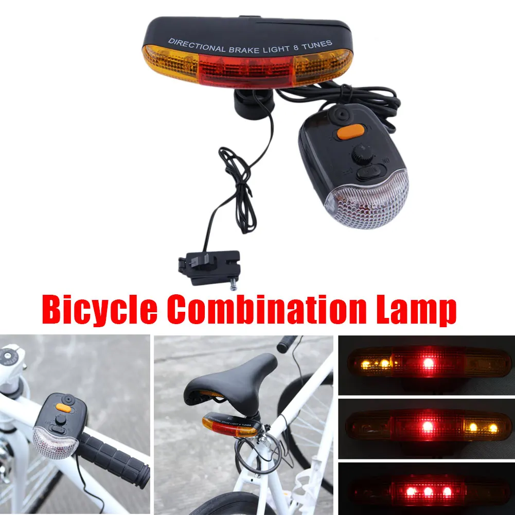 For Cycling Bicycle 3 in 1 Bike Turn Signal Brake Tail 7 LED Light Electric Horn MTB Front Rear Lights
For Cycling Bicycle 3 in 1 Bike Turn Signal Brake Tail 7 LED Light Electric Horn MTB Front Rear Lights