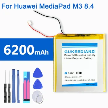 GUKEEDIANZI HB2899C0ECW (Wire Cable) 6200mAh Tablets Battery For Huawei M3 M3-BTV-W09 M3-BTV-DL09 Tablet PC Replacement Battery
GUKEEDIANZI HB2899C0ECW (Wire Cable) 6200mAh Tablets Battery For Huawei M3 M3-BTV-W09 M3-BTV-DL09 Tablet PC Replacement Battery