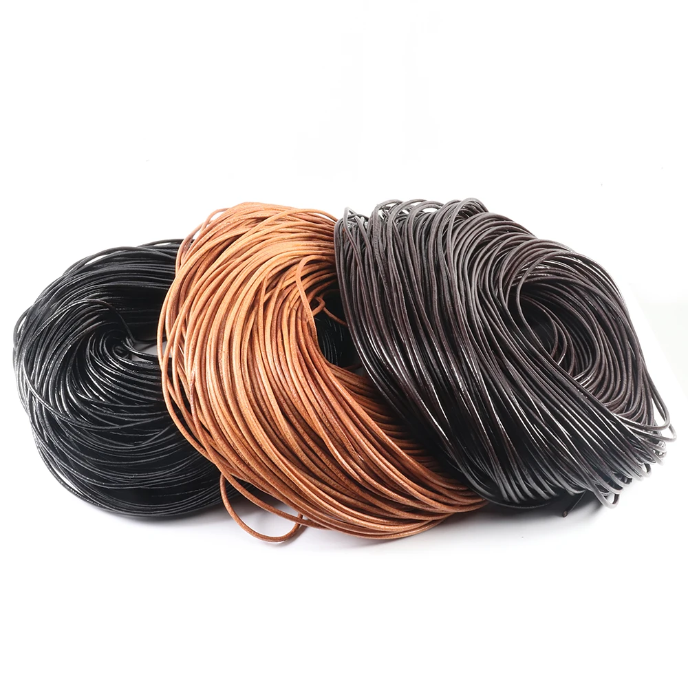 SAUVOO 1-6 м 3 цвета из натуральной коровьей кожи, круглый шнур для браслета DIY, веревка для изготовления ювелирных изделий
SAUVOO 1-6 м 3 цвета из натуральной коровьей кожи, круглый шнур для браслета DIY, веревка для изготовления ювелирных изделий