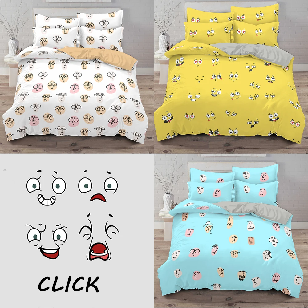emo-ji Pattern 3D Printed Duvet Cover Sets With Pillowcase Quilt Cover Bedclothes Single Double Queen King Size
emo-ji Pattern 3D Printed Duvet Cover Sets With Pillowcase Quilt Cover Bedclothes Single Double Queen King Size