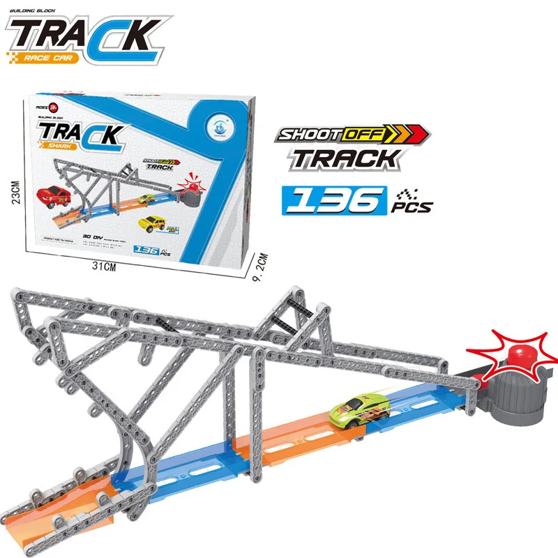 Children's Shark Building Block Rail Track Racing Car Model Toys For Children Classic For Kids Carros Brinquedos Educativo
Children's Shark Building Block Rail Track Racing Car Model Toys For Children Classic For Kids Carros Brinquedos Educativo