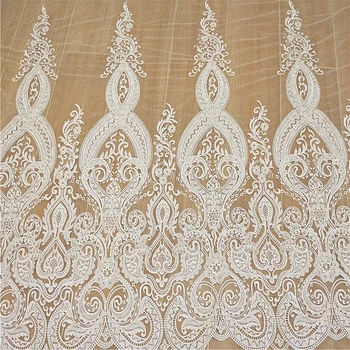 New large flower leaf lace tissu Embroidered lace fabric Wedding dress production DIY material
New large flower leaf lace tissu Embroidered lace fabric Wedding dress production DIY material