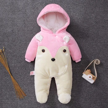 Baby Winter Jumpsuit Long-sleeved Cartoon Fox Jacket Zip Thick Snowsuit Hoodie Coat Romper 2019 New Style For Infant Girls Boys 
Baby Winter Jumpsuit Long-sleeved Cartoon Fox Jacket Zip Thick Snowsuit Hoodie Coat Romper 2019 New Style For Infant Girls Boys