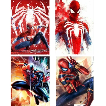 5D Diamond Embroidery Full Square Round Diamond Painting Spiderman Superhero Cross Stitch Diamond Mosaic Rhinestone Pictures
5D Diamond Embroidery Full Square Round Diamond Painting Spiderman Superhero Cross Stitch Diamond Mosaic Rhinestone Pictures