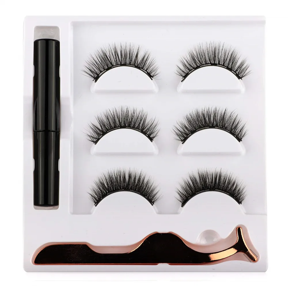 Three Pairs Of 3D Magnetic Eyeliner Liquid False Eyelashes Set Magnet Eyelashes False Eyelashes Accessories Women Makeup Tools
Three Pairs Of 3D Magnetic Eyeliner Liquid False Eyelashes Set Magnet Eyelashes False Eyelashes Accessories Women Makeup Tools