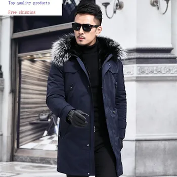 2020 Parka Real Fur Coat Men Long Winter Jacket Mink Fur Liner Raccoon Fur Luxury Coat Men Mink Jackets Parkas 8806
2020 Parka Real Fur Coat Men Long Winter Jacket Mink Fur Liner Raccoon Fur Luxury Coat Men Mink Jackets Parkas 8806
