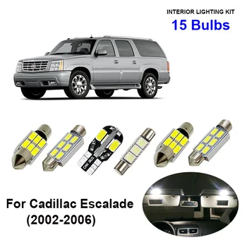 15pcs White Canbus Car LED Interior Light Bulbs Kit For 2002-2006 Cadillac Escalade Map Dome Trunk Door License Plate Lamp
15pcs White Canbus Car LED Interior Light Bulbs Kit For 2002-2006 Cadillac Escalade Map Dome Trunk Door License Plate Lamp
