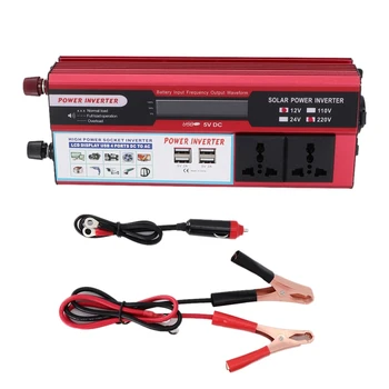 6000W Solar Car Power Inverter DC12V To AC220V-240V Sine Wave Converter Digital Display 4 USB Interfaces
6000W Solar Car Power Inverter DC12V To AC220V-240V Sine Wave Converter Digital Display 4 USB Interfaces