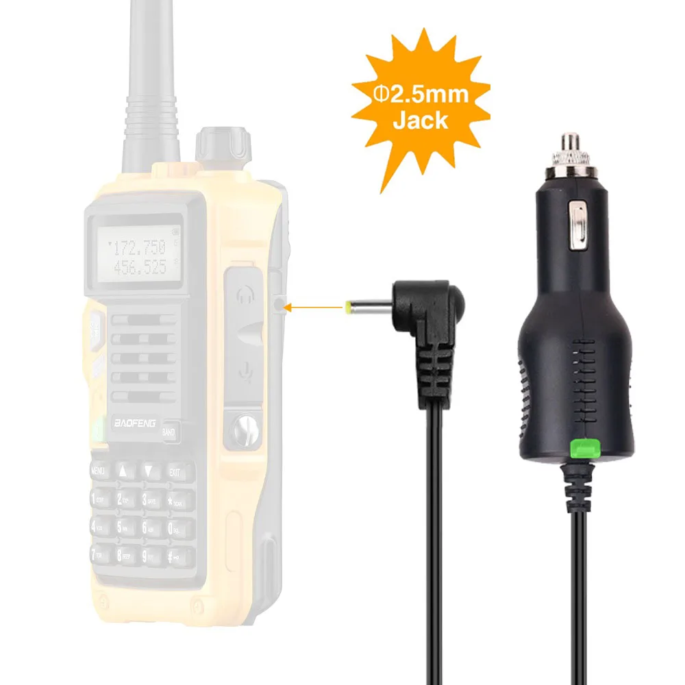 BAOFENG & ABBREE автомобильным зарядным кабелем линия для BaoFeng UV 5R 82 3800 мА/ч Батарея X9 S9