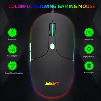 Wired Silent Ergonomic Design 7 Bright Colors Backlit Gaming Mouse for YWYT G854 mouse Gaming Mouse For Pro Gamer
Wired Silent Ergonomic Design 7 Bright Colors Backlit Gaming Mouse for YWYT G854 mouse Gaming Mouse For Pro Gamer