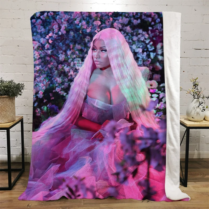 Soft Warm Flannel Blankets Character Printing Nicki Minaj Quilt Airplane Travel Portable Winter Throw Blanket Home Decor
Soft Warm Flannel Blankets Character Printing Nicki Minaj Quilt Airplane Travel Portable Winter Throw Blanket Home Decor