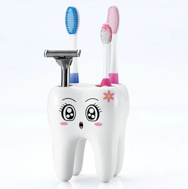 Plastic Bracket Container For Bathroom White Lovely 4 Hole Fashion Tooth Style Toothbrush Holder Bathroom Accessories
Plastic Bracket Container For Bathroom White Lovely 4 Hole Fashion Tooth Style Toothbrush Holder Bathroom Accessories