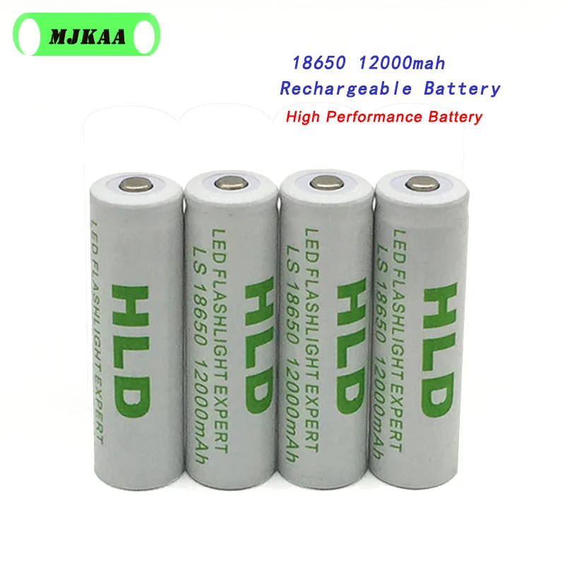 

12pcs 18650 Rechargeable Battery 12000mah 3.7V(Not AA/AAA battery) Li-ion Battery for Led Flashlight Battery 18650 battery