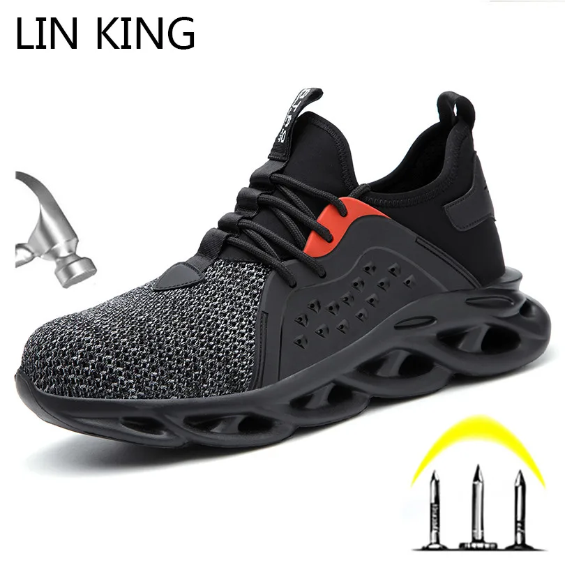 LIN KING Plus Size 48 Men Women Work Safety Shoes Puncture Proof Steel Toe Safety Sneakers Soft Light Indestructible Work Boots
LIN KING Plus Size 48 Men Women Work Safety Shoes Puncture Proof Steel Toe Safety Sneakers Soft Light Indestructible Work Boots