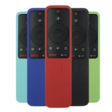 Capas para xiaomi mi caixa de tv s bluetooth wi fi inteligente caso de controle remoto silicone à prova de choque pele protetora-friendly