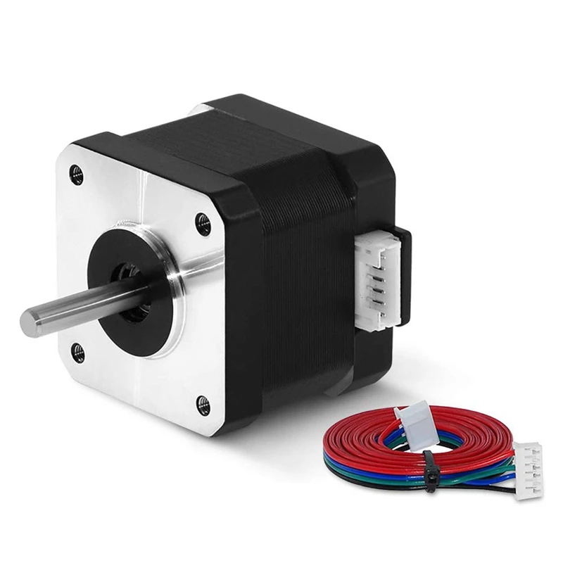 Nema 17 Stepper Motor, 1Pcs Bipolar 1.7A 40Ncm(56.2Oz.In) 40Mm Body 4-Lead With 40Mm Cable And Connector For 3D Printer/Cnc
Nema 17 Stepper Motor, 1Pcs Bipolar 1.7A 40Ncm(56.2Oz.In) 40Mm Body 4-Lead With 40Mm Cable And Connector For 3D Printer/Cnc
