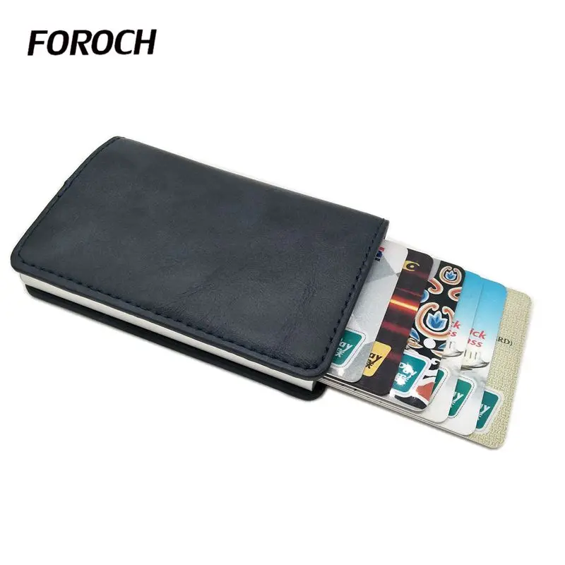 Business Credit Card Holder Men Women ID Card Case Metal RFID Aluminium Crazy Horse PU Leather For Bank Card Wallet Cardholder
Business Credit Card Holder Men Women ID Card Case Metal RFID Aluminium Crazy Horse PU Leather For Bank Card Wallet Cardholder