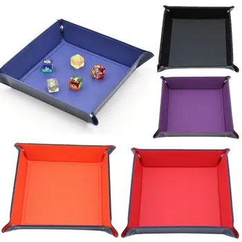 Square Dice Tray PU Leather Dice Rolling Tray Dice Box For Table Games Dice Storage
Square Dice Tray PU Leather Dice Rolling Tray Dice Box For Table Games Dice Storage