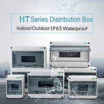HT Series In/Outdoor Waterproof Power Distribution Box 5/8/12/15/18/24 Way Circuit Breaker Electrical Wiring Panel Junction Box 
HT Series In/Outdoor Waterproof Power Distribution Box 5/8/12/15/18/24 Way Circuit Breaker Electrical Wiring Panel Junction Box