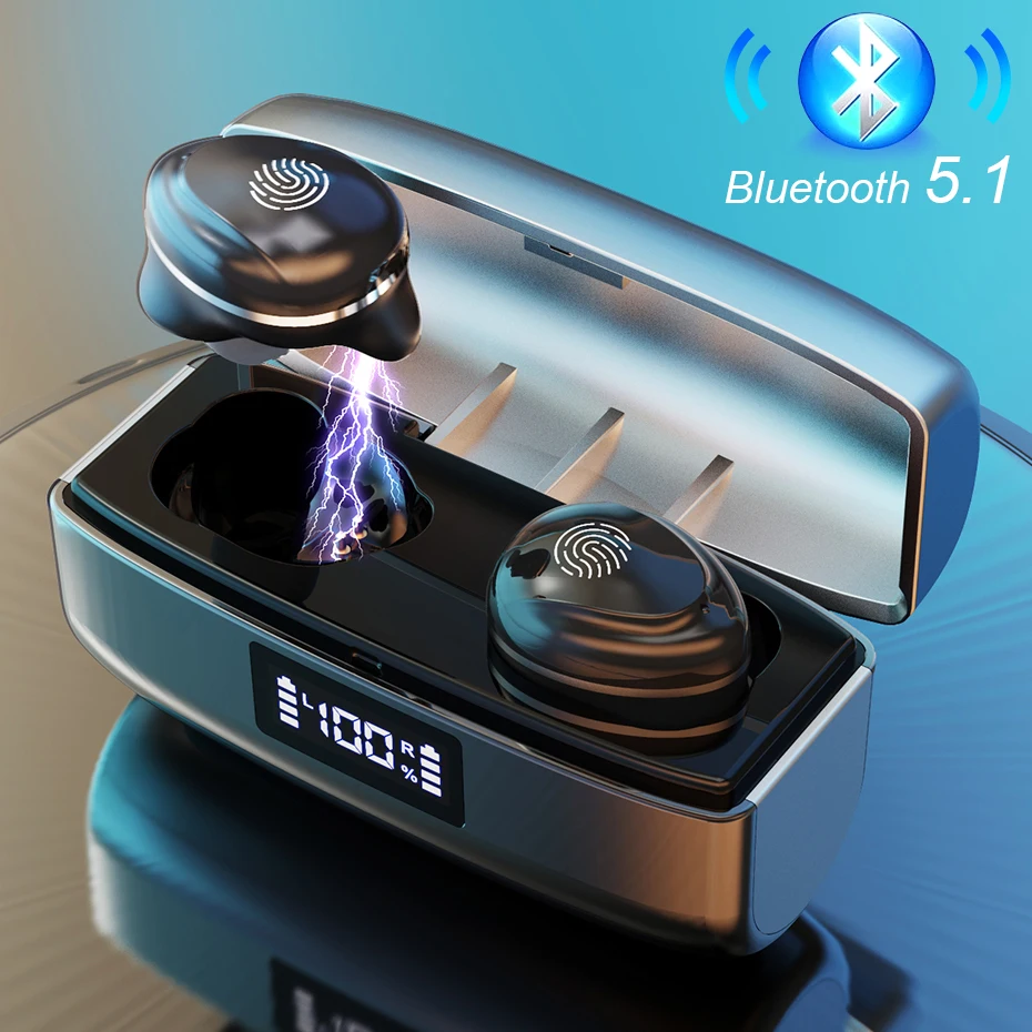 Wireless Headphones Bluetooth 5.1 Earphone TWS HIFI Mini In-ear Sports Running Headset Support iOS/Android Phones HD Call mic
Wireless Headphones Bluetooth 5.1 Earphone TWS HIFI Mini In-ear Sports Running Headset Support iOS/Android Phones HD Call mic