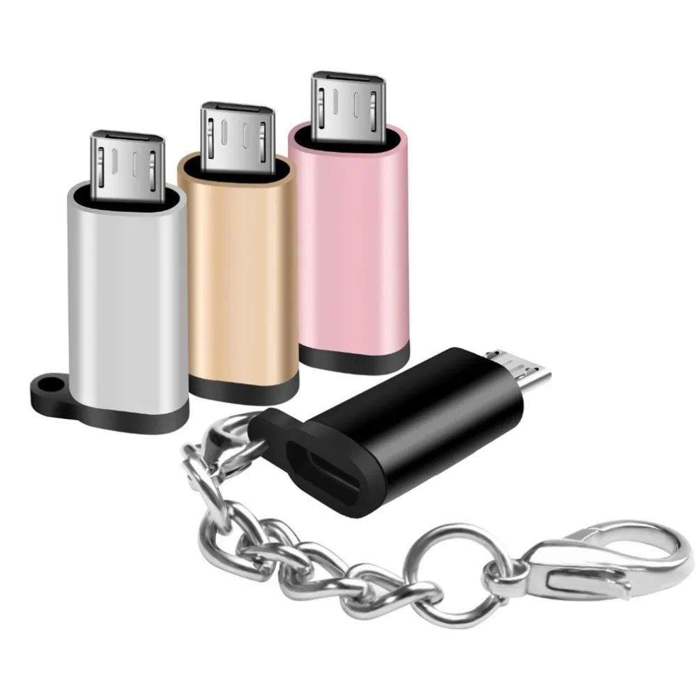 Mini Portable Aluminum USB-C to Micro USB Adapter with Keychain Anti-lost USB Type-C to Micro USB Convert Connector
Mini Portable Aluminum USB-C to Micro USB Adapter with Keychain Anti-lost USB Type-C to Micro USB Convert Connector