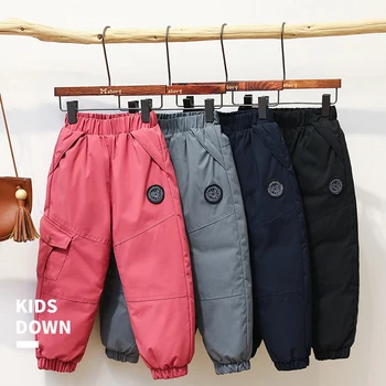 Kids Girls Winter Trousers Big Boys White Duck Down Pants 2020 Thicken Warm Cargo Pant Waterproof Windproof Clothes for Teenage
Kids Girls Winter Trousers Big Boys White Duck Down Pants 2020 Thicken Warm Cargo Pant Waterproof Windproof Clothes for Teenage