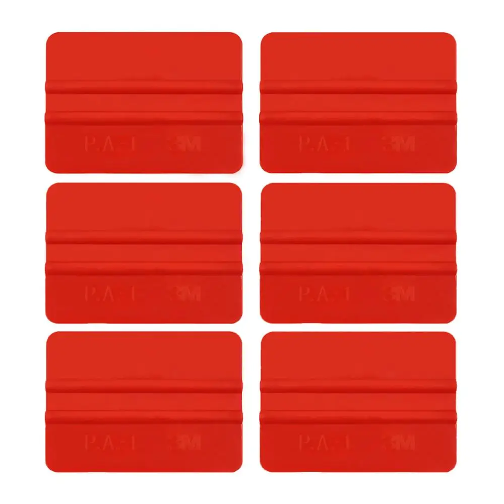 6pcs Red Plastic Vinyl Tinting Squeegee Car Decal Wrapping Film Fitting Tool Vinyl Install and Glass Cleaning Scraper 6A76
6pcs Red Plastic Vinyl Tinting Squeegee Car Decal Wrapping Film Fitting Tool Vinyl Install and Glass Cleaning Scraper 6A76