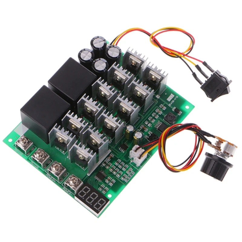 DC 10-55V 12V 24V 36V 48V 55V 100A Motor Speed Controller PWM HHO RC Reverse Control Switch with LED Display
DC 10-55V 12V 24V 36V 48V 55V 100A Motor Speed Controller PWM HHO RC Reverse Control Switch with LED Display