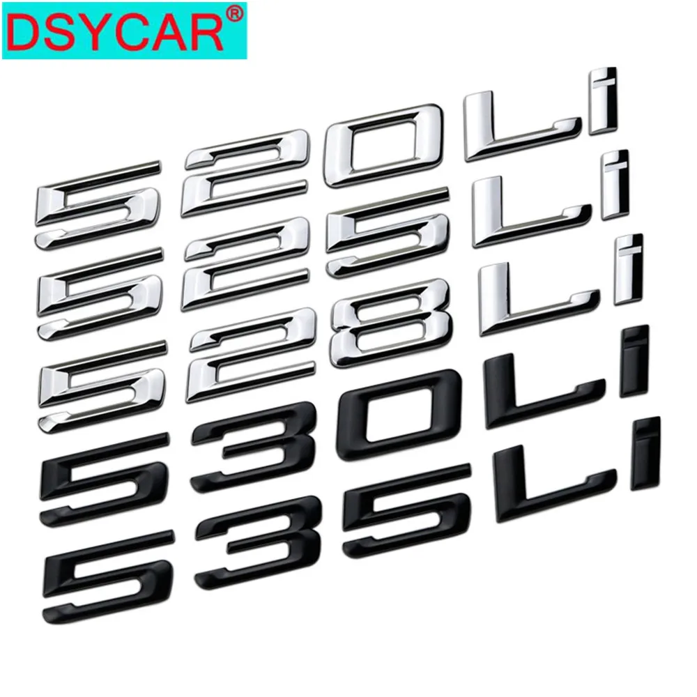 DSYCAR 1Pcs 3D Metal 535LI 525LI 530Li Car Side Fender Rear Trunk Emblem Badge Sticker Decals for BMW 535 525 530 Car Styling
DSYCAR 1Pcs 3D Metal 535LI 525LI 530Li Car Side Fender Rear Trunk Emblem Badge Sticker Decals for BMW 535 525 530 Car Styling