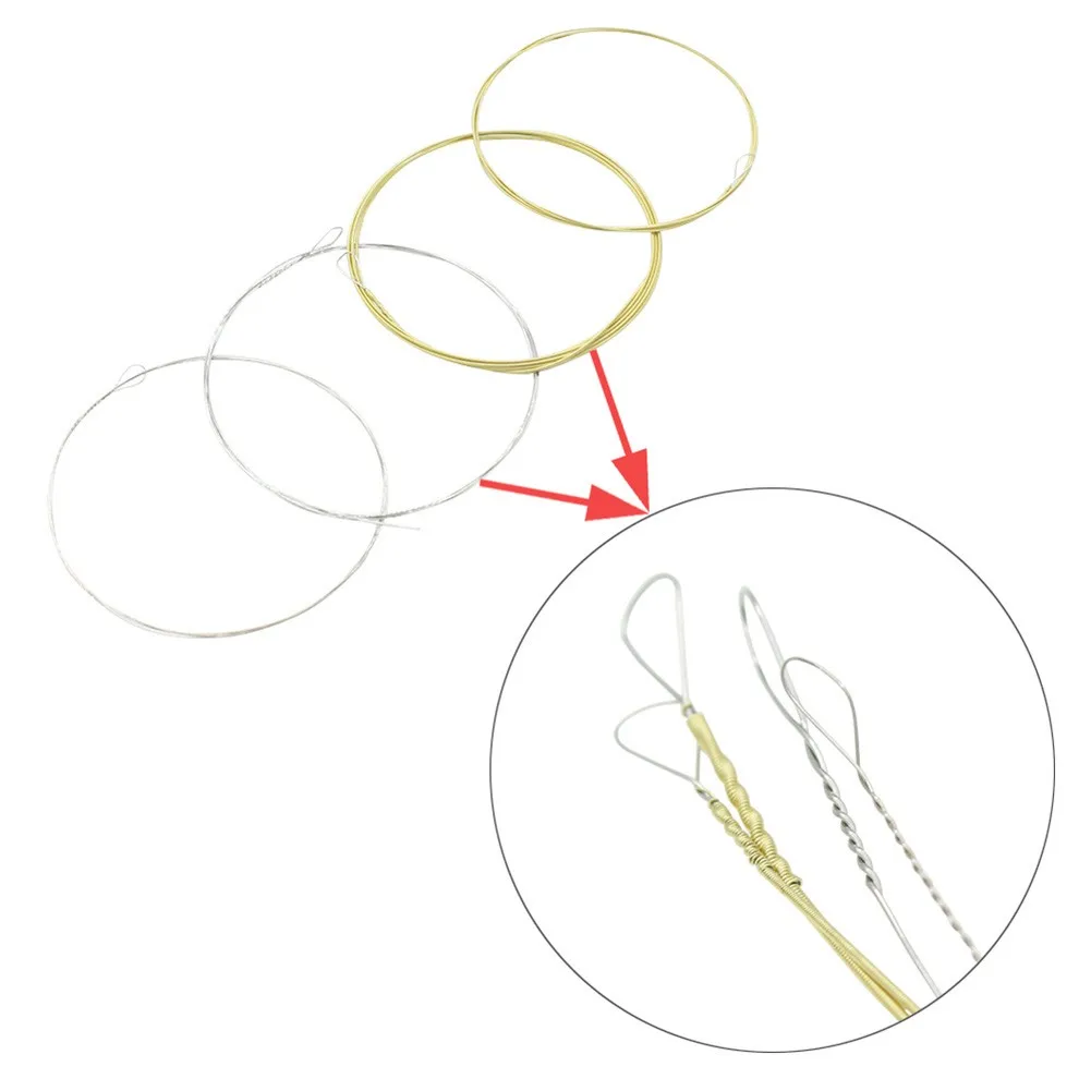 4pcs/set Banjo String Replacement 4 String Set High Carbon Silver Steel Wrapped Copper Alloy Wound 009-030 0.23/0.41/0.58/0.76mm
4pcs/set Banjo String Replacement 4 String Set High Carbon Silver Steel Wrapped Copper Alloy Wound 009-030 0.23/0.41/0.58/0.76mm