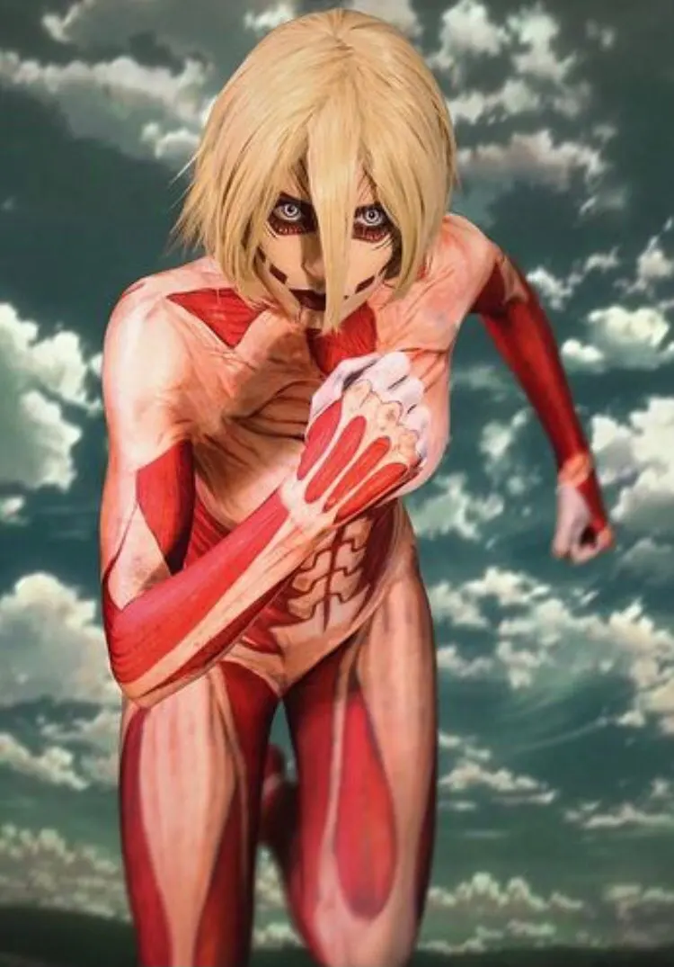 

Annie Leonhardt Female Titan Cosplay Costumes 3D Print Attack on Titan Halloween Female/Male Zentai Catsuit Girls Bodysuit