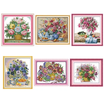 Fruit and Flowers Vase DMC Cross Stitch Kit 14ct 11ct Count Print Canvas Cross Stitch Needlework Embroidery DIY Hand Embroidery
Fruit and Flowers Vase DMC Cross Stitch Kit 14ct 11ct Count Print Canvas Cross Stitch Needlework Embroidery DIY Hand Embroidery