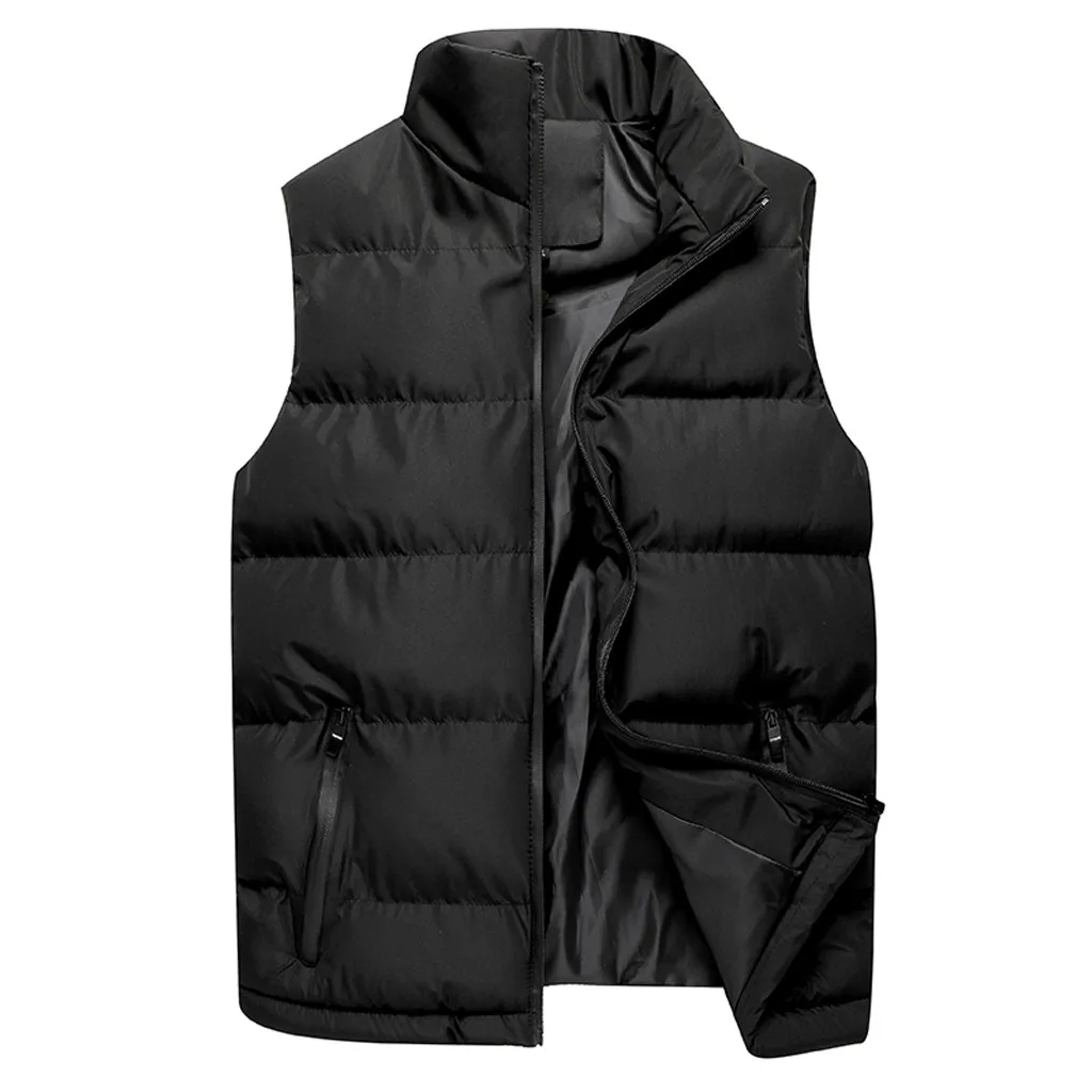Plus Size Winter Men Down Coat Vest Solid Simple Stand Collar Casual Vest Coat Sleeveless Zipper Men Down Coat Vest Tops
Plus Size Winter Men Down Coat Vest Solid Simple Stand Collar Casual Vest Coat Sleeveless Zipper Men Down Coat Vest Tops