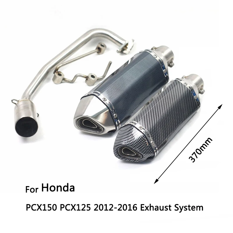 For 2012-2016 Honda PCX150 PCX125 Exhaust System Motorcycle Header Slip On 51 mm Muffler with Removable Db Killer Escape 370 mm
For 2012-2016 Honda PCX150 PCX125 Exhaust System Motorcycle Header Slip On 51 mm Muffler with Removable Db Killer Escape 370 mm