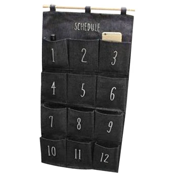 Black 12 Pocket Wall Hanging Storage Bag Storage Bag Toy Decorative Fabric Denim Moon Pendant Door Bag Bedroom Cosmetic
Black 12 Pocket Wall Hanging Storage Bag Storage Bag Toy Decorative Fabric Denim Moon Pendant Door Bag Bedroom Cosmetic