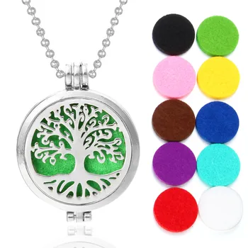 New Aromatherapy Jewelry Tree of Life Aroma Necklace Essential Oils Diffuser Necklace Locket Pendant Free with 10pcs Oil Pads 
New Aromatherapy Jewelry Tree of Life Aroma Necklace Essential Oils Diffuser Necklace Locket Pendant Free with 10pcs Oil Pads