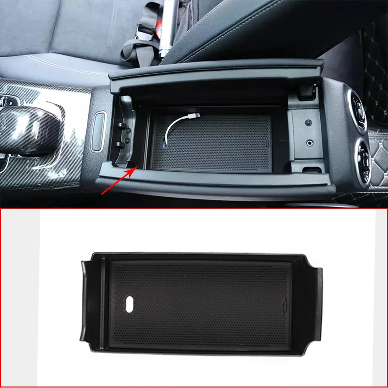 

For Mercedes benz A Class W177 A180 A200 2019 Car Interior Center Console Armrest Storage Box For B GLB Class W247 X247 2020