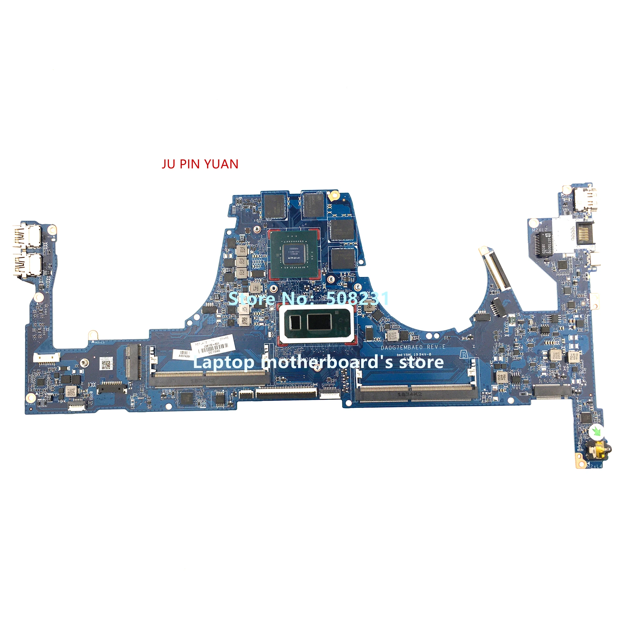 For HP Pavilion 15T-CS 15-CS Laptop Motherboard L34172-601 DA0G7EMBAE0 L34172-501 L34172-001 With SREJP I7-8565U CTX1050TI 4GB
For HP Pavilion 15T-CS 15-CS Laptop Motherboard L34172-601 DA0G7EMBAE0 L34172-501 L34172-001 With SREJP I7-8565U CTX1050TI 4GB
