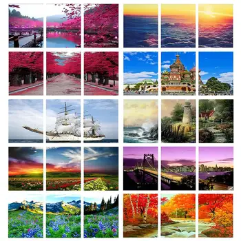3pcs New arrivel Oil Paint Landscape Pictures Painting by Numbers Wall art Triptych Canvas Painting Festival Gift for Home Decor
3pcs New arrivel Oil Paint Landscape Pictures Painting by Numbers Wall art Triptych Canvas Painting Festival Gift for Home Decor