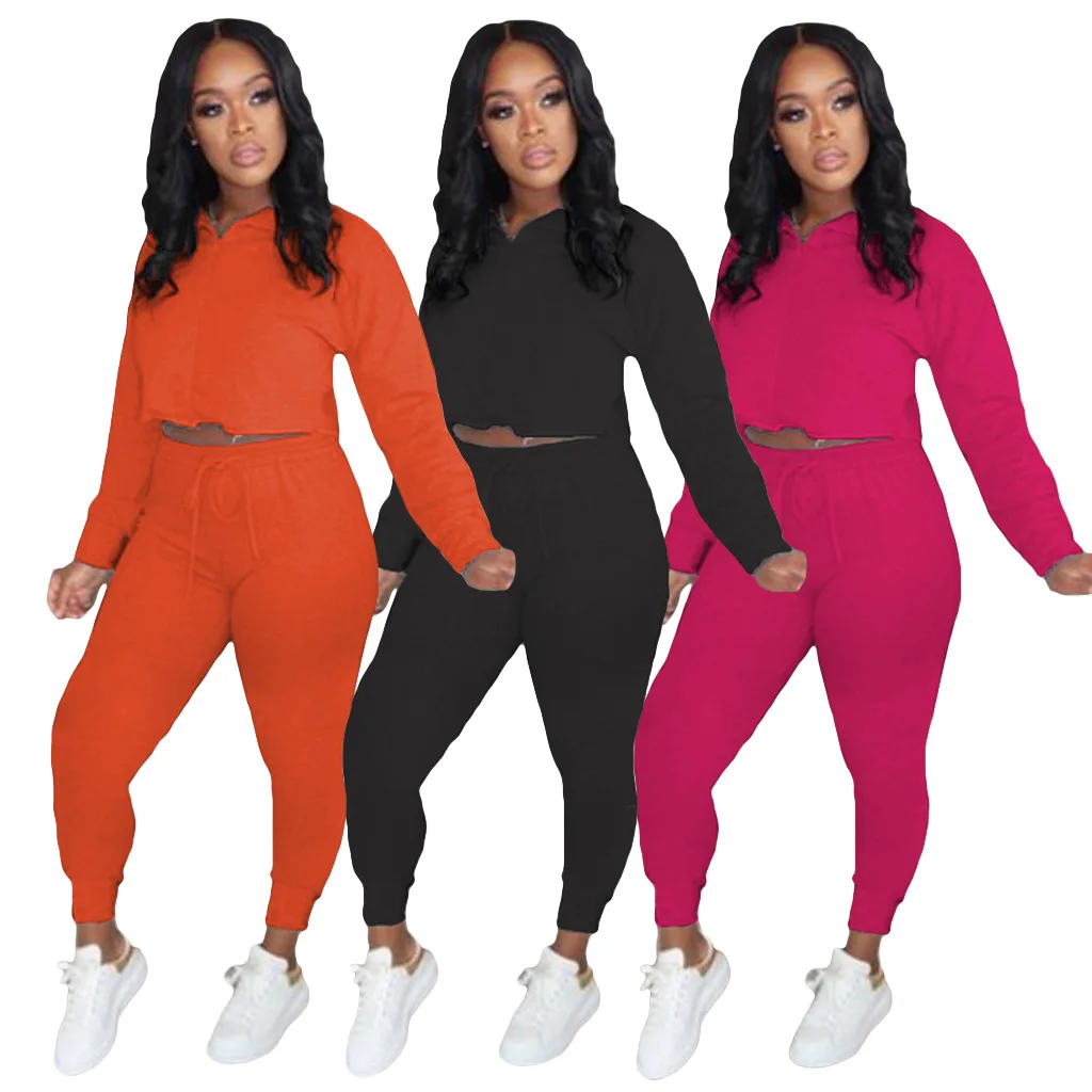 2020 New Autumn Women Suit Hot Style Model Solid-color Long Sleeves & Drawstring Trousers European and American 2 Piece Set
2020 New Autumn Women Suit Hot Style Model Solid-color Long Sleeves & Drawstring Trousers European and American 2 Piece Set