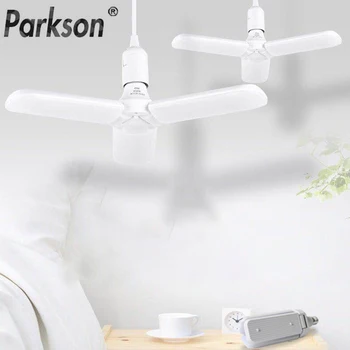 LED Lamp E27 LED Bulb Foldable Fan Blade Bulb AC 220V LED folding leaf lamp Angle Adjustable Light for Indoor Home Ceiling Light
LED Lamp E27 LED Bulb Foldable Fan Blade Bulb AC 220V LED folding leaf lamp Angle Adjustable Light for Indoor Home Ceiling Light