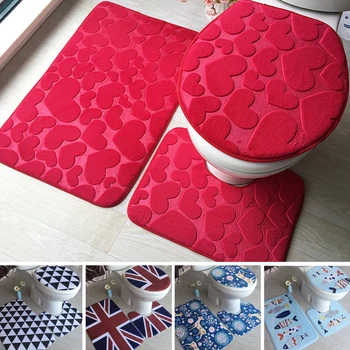 3Pcs/set Washable Tapete Bathroom Mat Set Flannel Anti-Slip Kitchen Bath Mat Carpet Bathroom Toilet Rug Banheiro Floor Mats
3Pcs/set Washable Tapete Bathroom Mat Set Flannel Anti-Slip Kitchen Bath Mat Carpet Bathroom Toilet Rug Banheiro Floor Mats