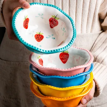 Fruit Salad Dessert Bowl Microwave Dedicated Creative Ceramic Bowl Home Kitchen Tableware
Fruit Salad Dessert Bowl Microwave Dedicated Creative Ceramic Bowl Home Kitchen Tableware