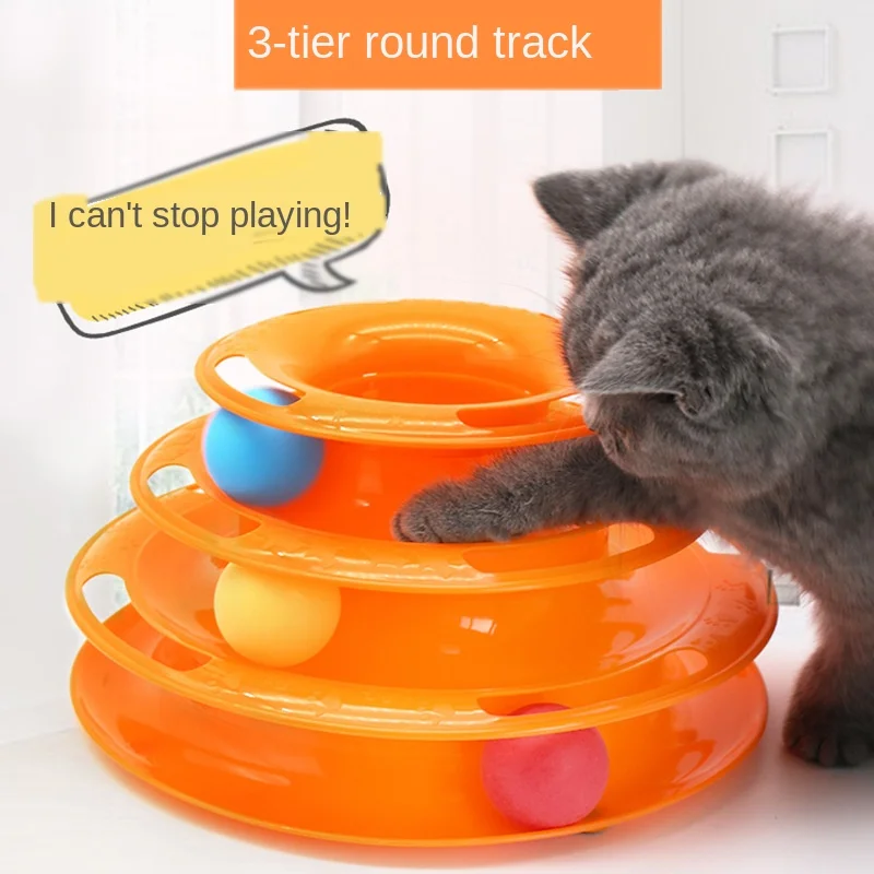 Pet cat toy three-layer ball cat turntable cat interactive puzzle track toy cat space tower amusement tray cat tower
Pet cat toy three-layer ball cat turntable cat interactive puzzle track toy cat space tower amusement tray cat tower