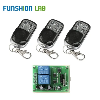 FUNSHION 433Mhz Wireless RF Switch DC 12V 2CH RF Relay Receiver Module + 433 Mhz Remote Control For DC Motor Reverse Controller
FUNSHION 433Mhz Wireless RF Switch DC 12V 2CH RF Relay Receiver Module + 433 Mhz Remote Control For DC Motor Reverse Controller