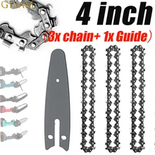 4Pcs Mini Chainsaw Chain+Guide Plate 4 Inch Chainsaw Chain Guide Saw Chain Replacement Accessory Wood Cutting Universal Chain
4Pcs Mini Chainsaw Chain+Guide Plate 4 Inch Chainsaw Chain Guide Saw Chain Replacement Accessory Wood Cutting Universal Chain