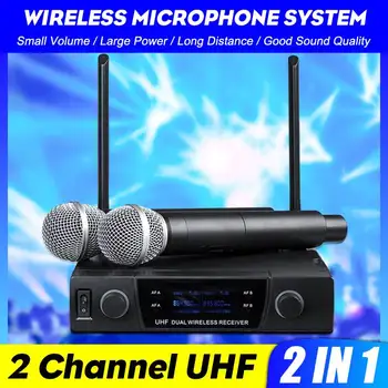 2 in 1 Wireless Microphone System Kraoke Professional UHF Automatic Handheld Microphone Frequency Adjustable 110V/220V
2 in 1 Wireless Microphone System Kraoke Professional UHF Automatic Handheld Microphone Frequency Adjustable 110V/220V