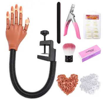 Nail Training Practice Hand Set Nail Display DIY Manicure Tool with Nail Tips Nail Art Tools Silicone Practice False Fake Finger
Nail Training Practice Hand Set Nail Display DIY Manicure Tool with Nail Tips Nail Art Tools Silicone Practice False Fake Finger