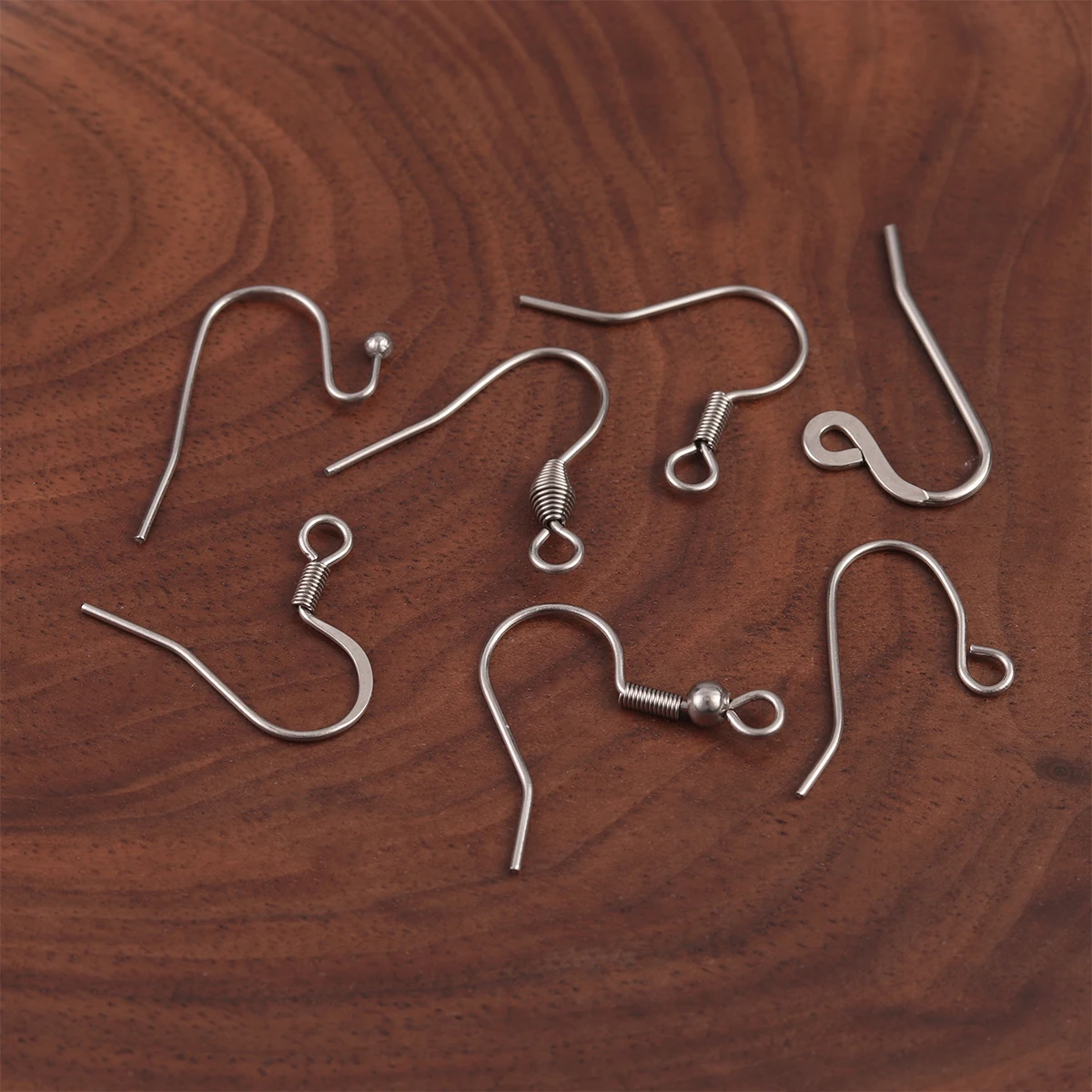50 sztuk/partia kolczyków Hook Ear Wire Hook ze stali nierdzewnej 316 - Hypoalergiczne, idealne do DIY biżuterii - Wianko - 1