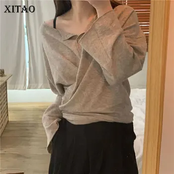 XITAO 2020 Spring New Lazy Oaf Cardigan Women Wild Leisure Loose Plus Size Sweater Fashion Korean Style Trend Knitwear DMY4288 
XITAO 2020 Spring New Lazy Oaf Cardigan Women Wild Leisure Loose Plus Size Sweater Fashion Korean Style Trend Knitwear DMY4288